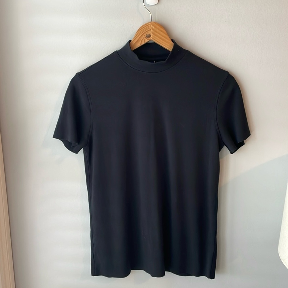 Kit + Ace Short Sleeve Black Turtleneck Short Sleeve